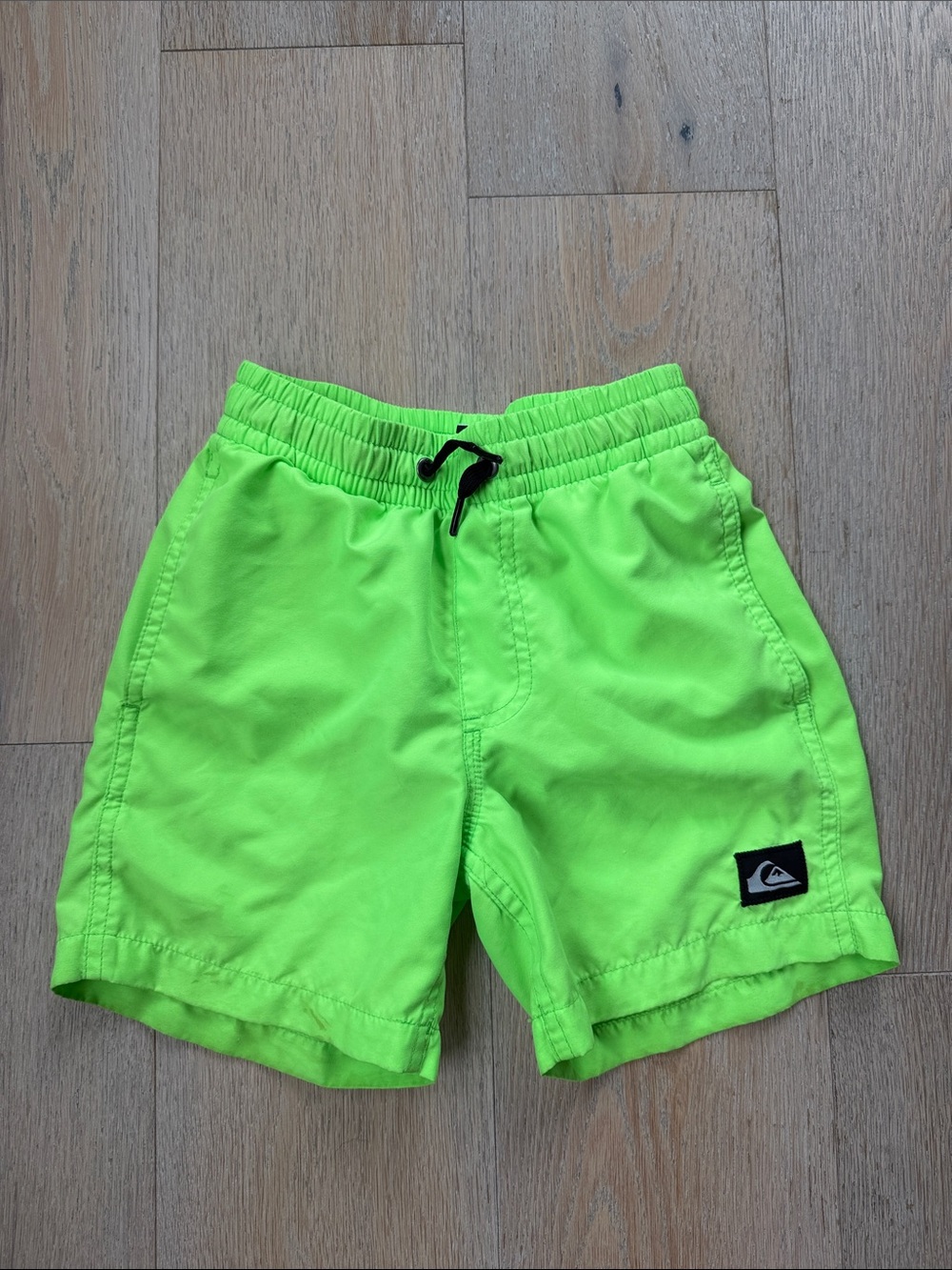Quiksilver Neon Green Kids Swim Shorts